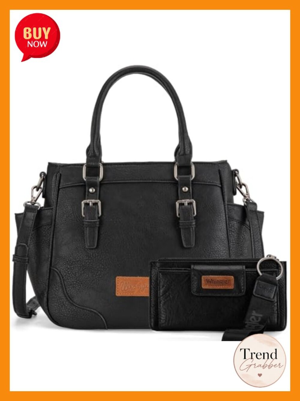 Wrangler Tote Bag and Wallet Set Crossbody Purse Card Cases